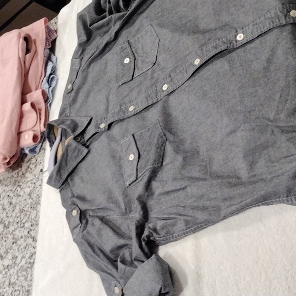 Xxl "Red Camel" brand charcoal gray Long sleeve button down shirt - Picture 14 of 14